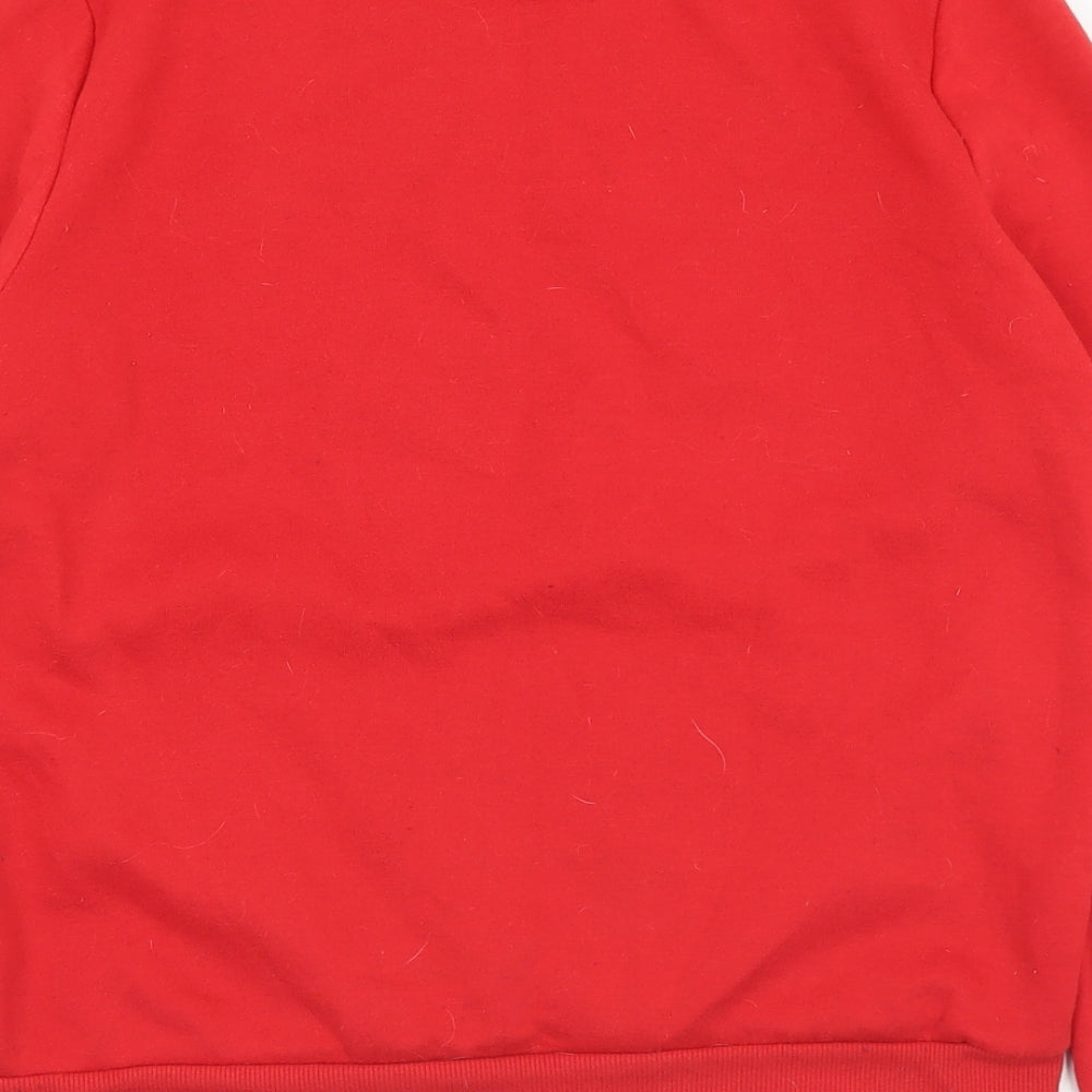 Primark Womens Red Polyester Pullover Sweatshirt Size 6 - 6-8