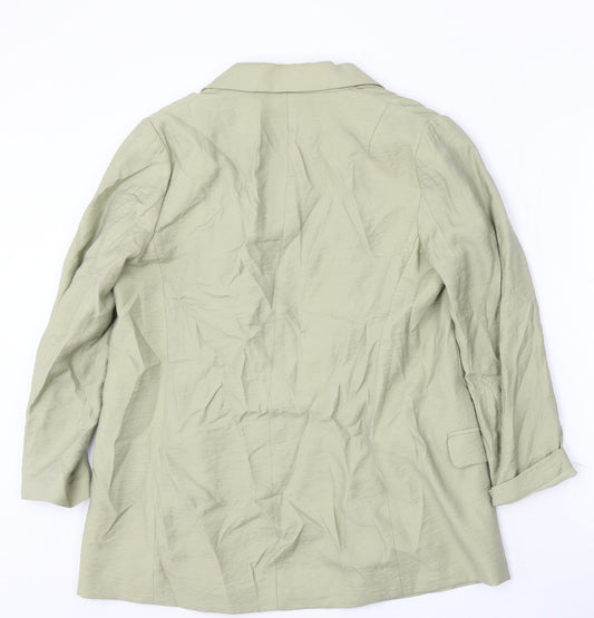 NEXT Womens Green Viscose Jacket Blazer Size 10