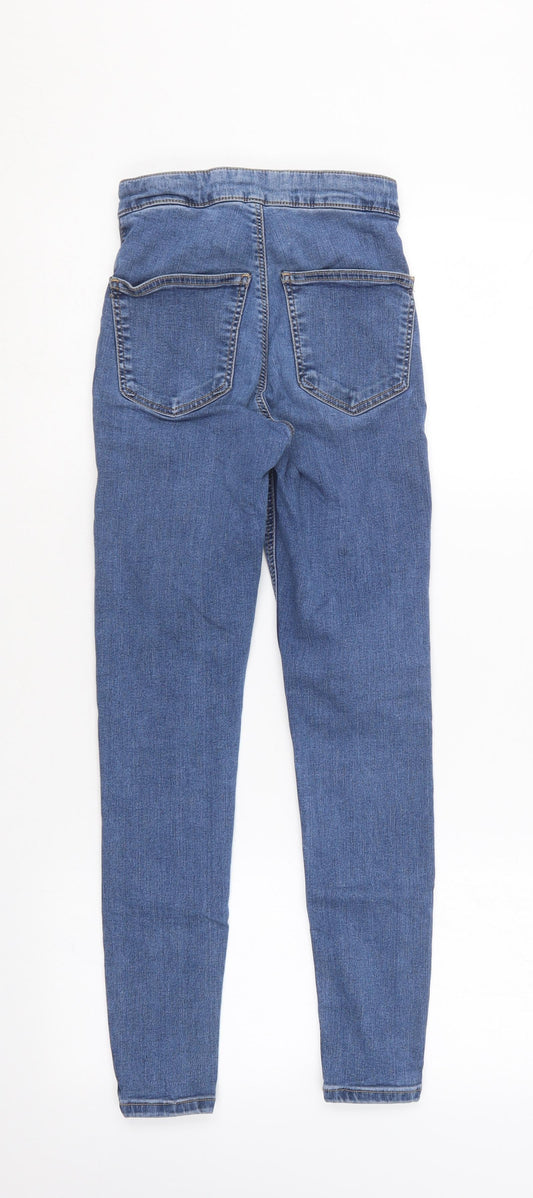 Preworn Womens Blue Cotton Skinny Jeans Size 25 in L30 in Regular