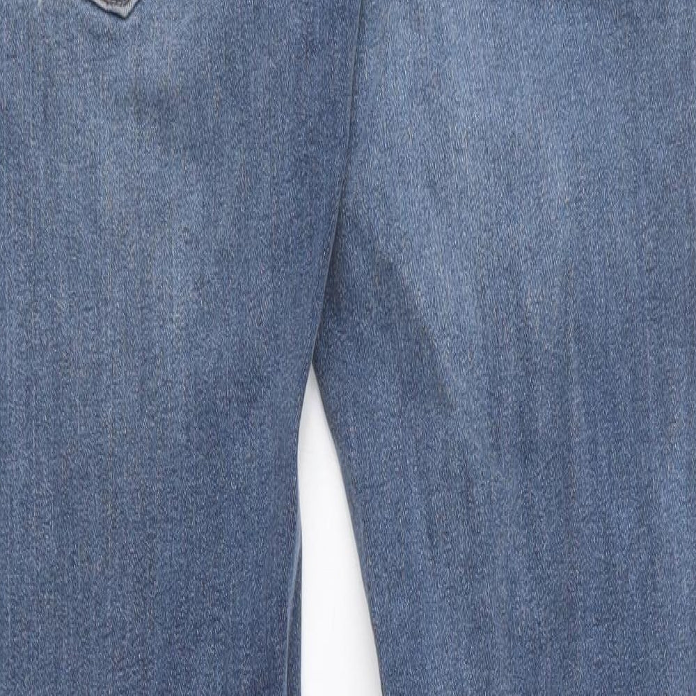 Crosshatch Mens Blue  Cotton Straight Jeans Size 30 in L34 in Regular