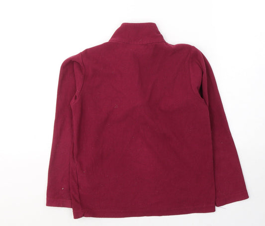 Moutain Warehouse Girls Red Polyester Pullover Sweatshirt Size 9-10 Years Pullover - Unisex