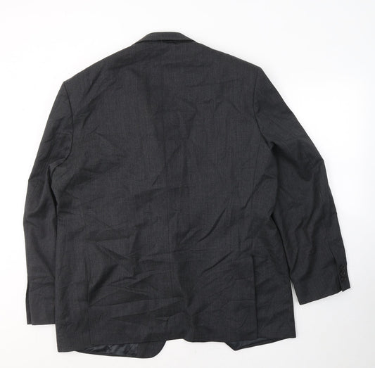 Marks and Spencer Mens Grey Wool Jacket Suit Jacket Size 46