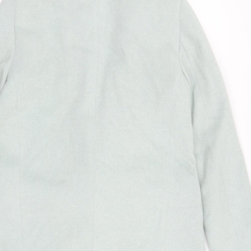 New Look Womens Green Pea Coat Coat Size 12 Snap