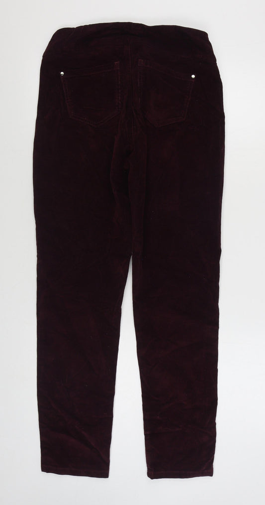 Lisette Womens Purple Cotton Jegging Trousers Size 30 in L30 in Regular