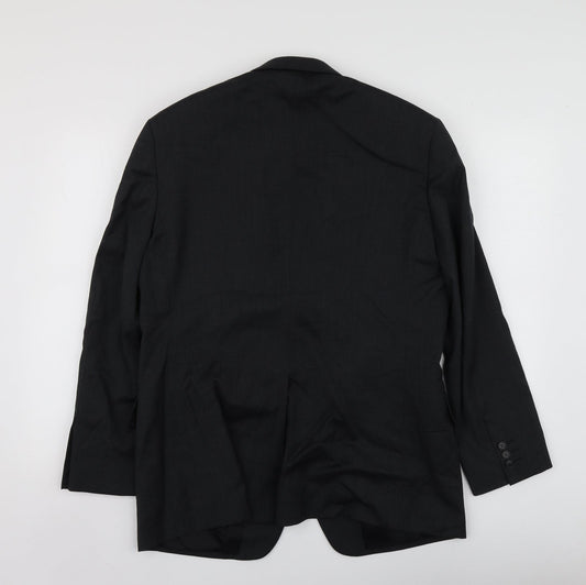 M&S Mens Grey Wool Jacket Suit Jacket Size M
