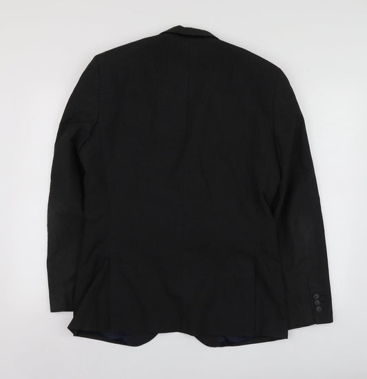 NEXT Mens Grey Polyester Jacket Suit Jacket Size M