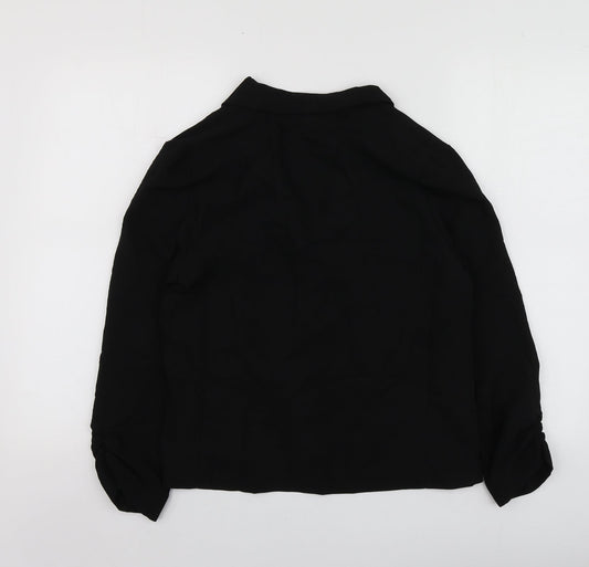 New Look Womens Black Polyester Jacket Blazer Size 10