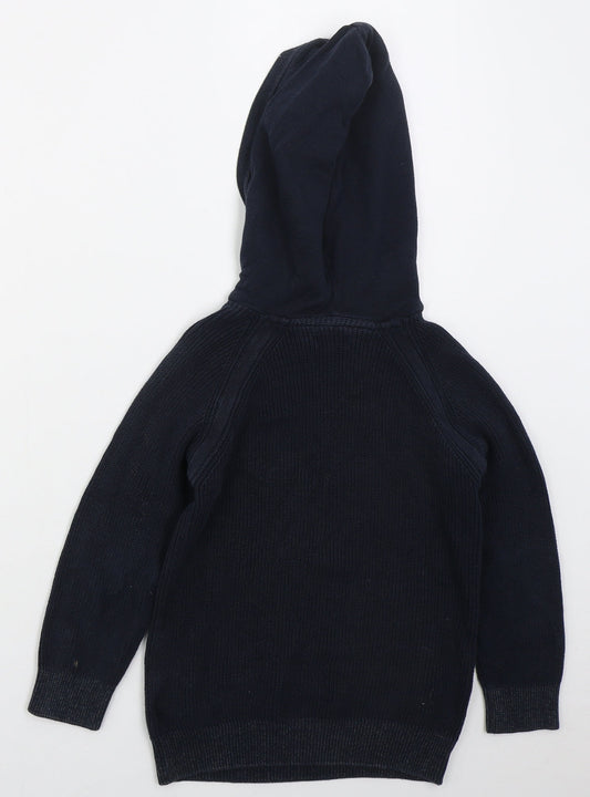 NEXT Boys Blue Cotton Pullover Hoodie Size 6 Years Pullover