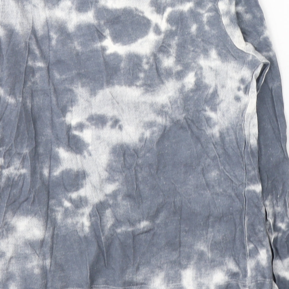 Primark Girls Grey Cotton Pullover Casual Size 9-10 Years Round Neck Pullover - TIE DYE