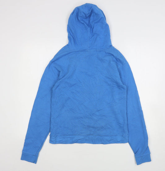 Topshop Womens Blue Cotton Pullover Hoodie Size 6