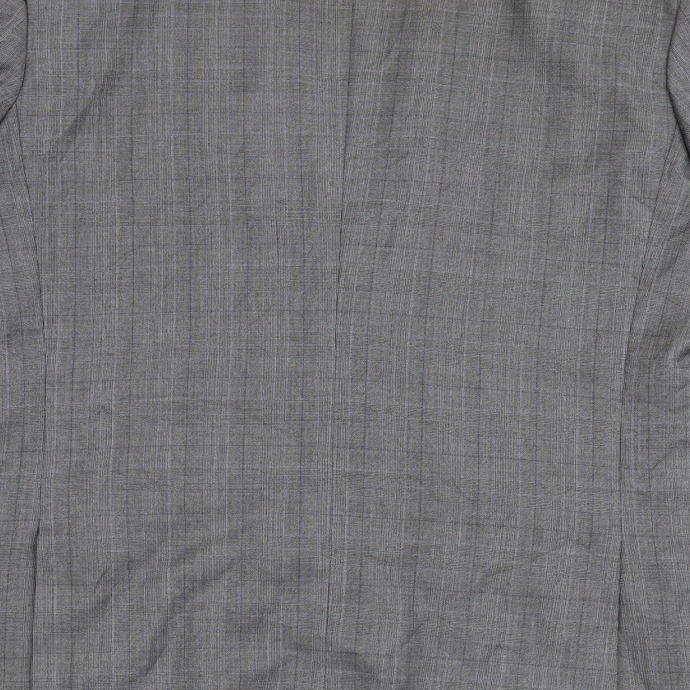 Cedar Wood State Mens Grey Polyester Jacket Suit Jacket Size 42