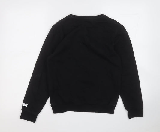 Primark Mens Black Polyester Pullover Sweatshirt Size L - Fortnite