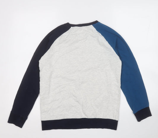 Marks and Spencer Boys Grey Cotton Pullover Sweatshirt Size 12-13 Years - 1990