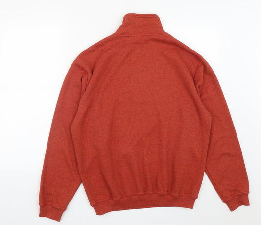 Premier Man Mens Orange Polyester Pullover Sweatshirt Size S