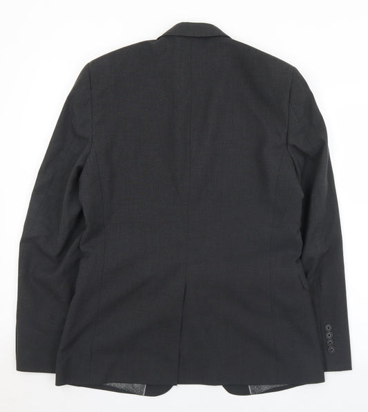 Tailer & Cutter Mens Grey Polyester Jacket Blazer Size M