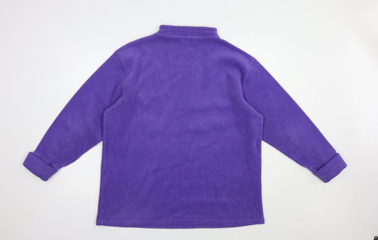 Bonmarché Womens Purple Polyester Pullover Sweatshirt Size XL Pullover