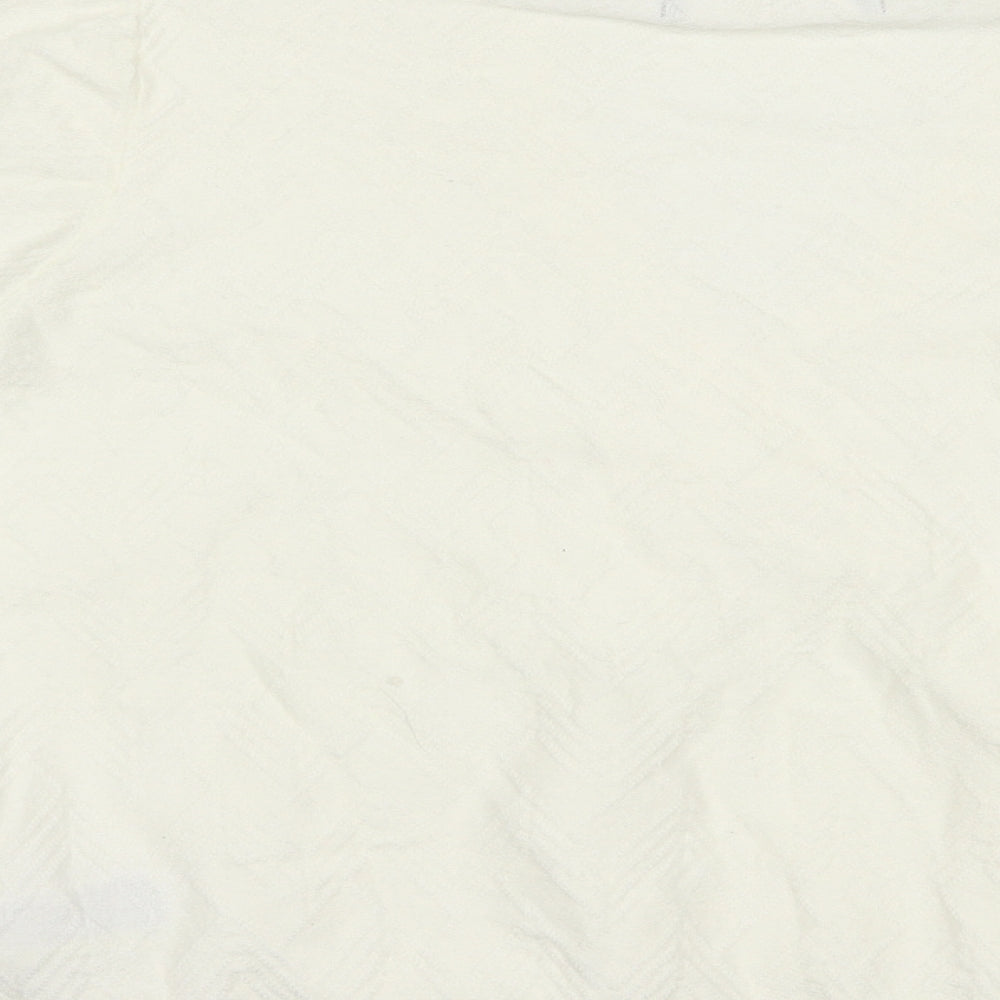 Marks and Spencer Womens Ivory V-Neck Viscose Pullover Jumper Size L