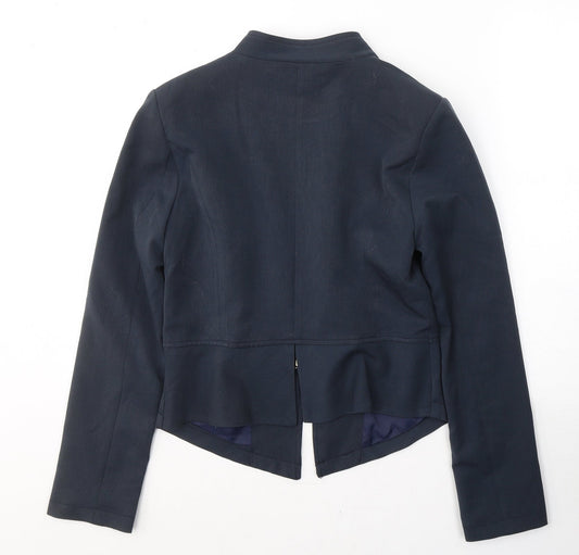 Kelyna Womens Blue Polyester Jacket Suit Jacket Size M