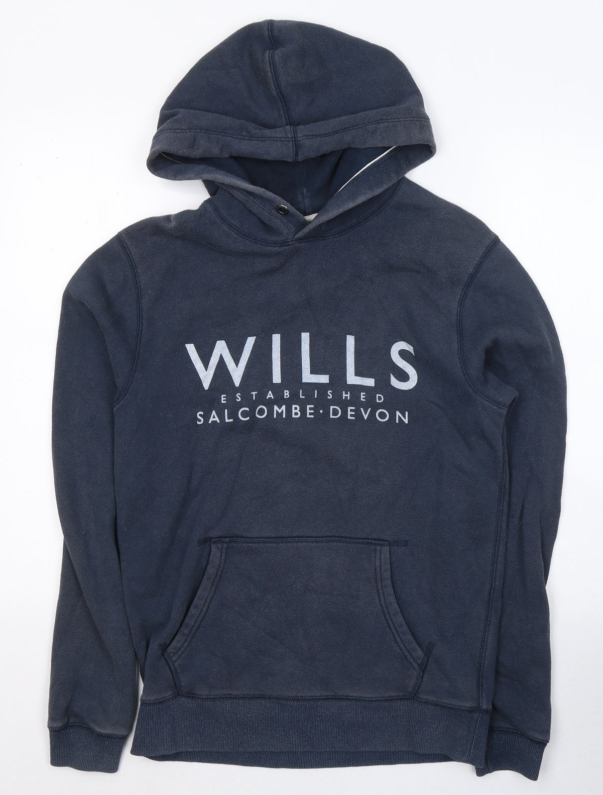 Jack Wills Mens Blue  Cotton Pullover Hoodie Size XS