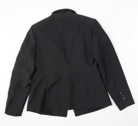 Matalan Womens Grey Polyester Jacket Suit Size 14