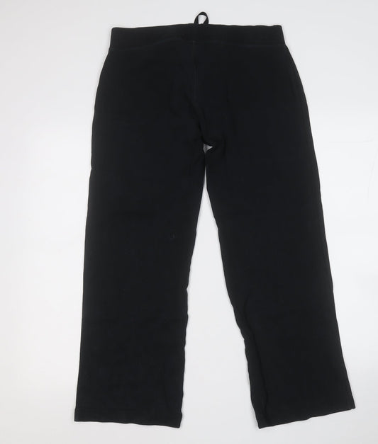 Cherokee Womens Black Cotton Jogger Trousers Size 10 L27 in Regular