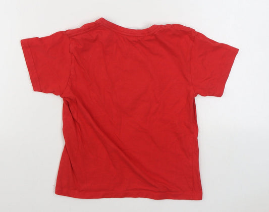 JHK Boys Red 100% Cotton Basic T-Shirt Size 7-8 Years Round Neck Pullover - Spider-Man