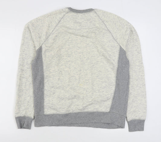 Topman Mens Grey Cotton Pullover Sweatshirt Size M