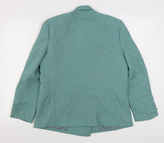 Imagination Womens Green Jacket Blazer Size 14 Button