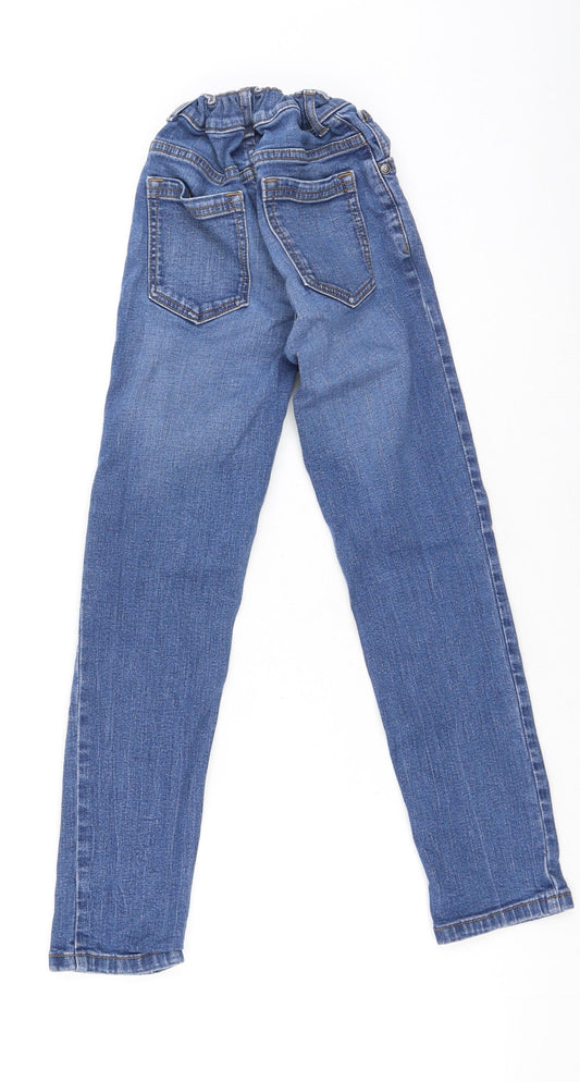 TU Girls Blue Cotton Skinny Jeans Size 9 Months Regular