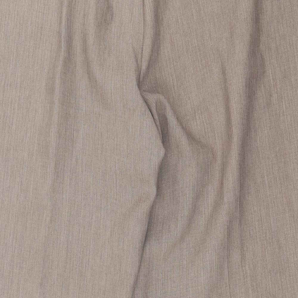 Marks and Spencer Womens Brown Polyester Trousers Size 18 L29 in Regular