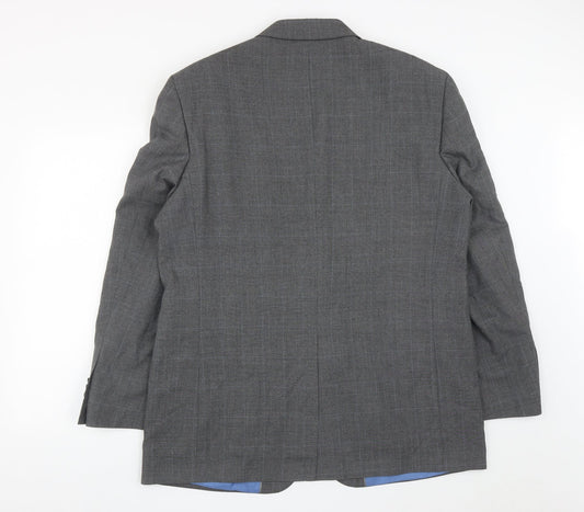 George Mens Grey Polyester Jacket Suit Jacket Size 44