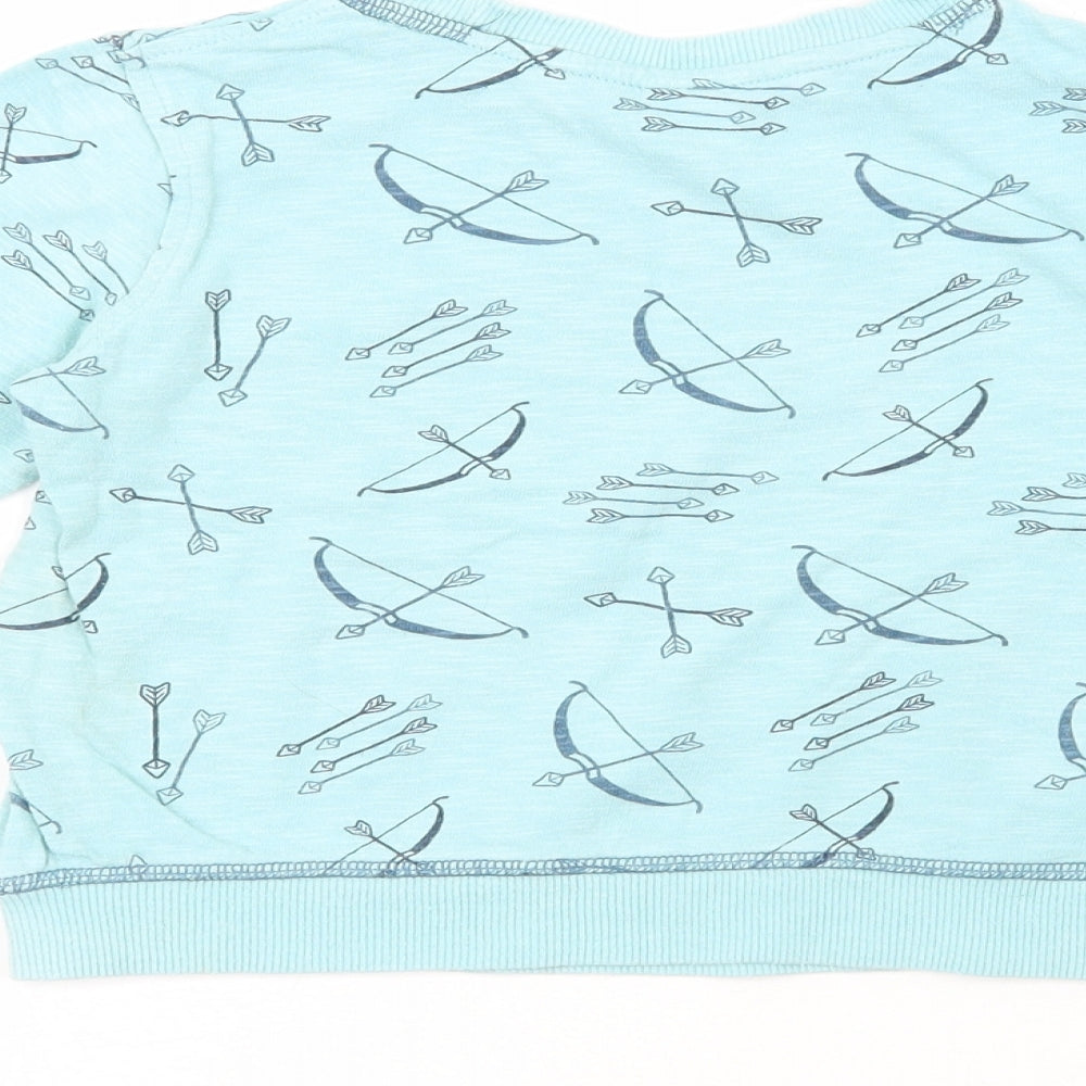 Mini Club Boys Blue 100% Cotton Pullover Sweatshirt Size 2-3 Years - Bow & Arrow