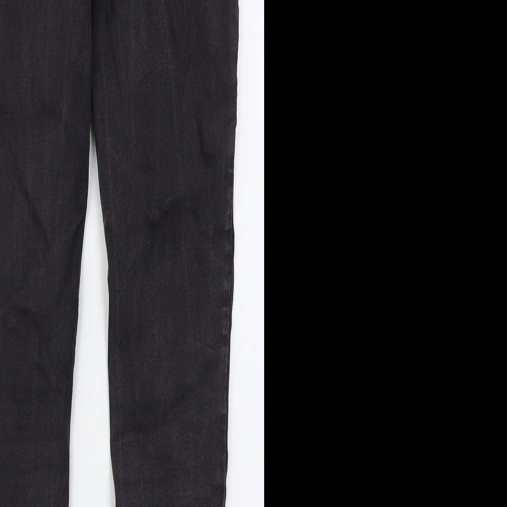 TU Womens Grey Cotton Skinny Jeans Size 10 L27 in Regular Button