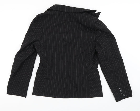 Dorothy Perkins Womens Black Striped Jacket Blazer Size 12