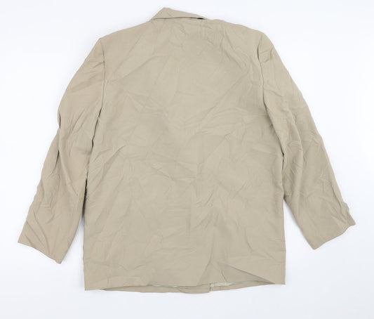 Miss Smith Womens Brown Jacket Blazer Size 14