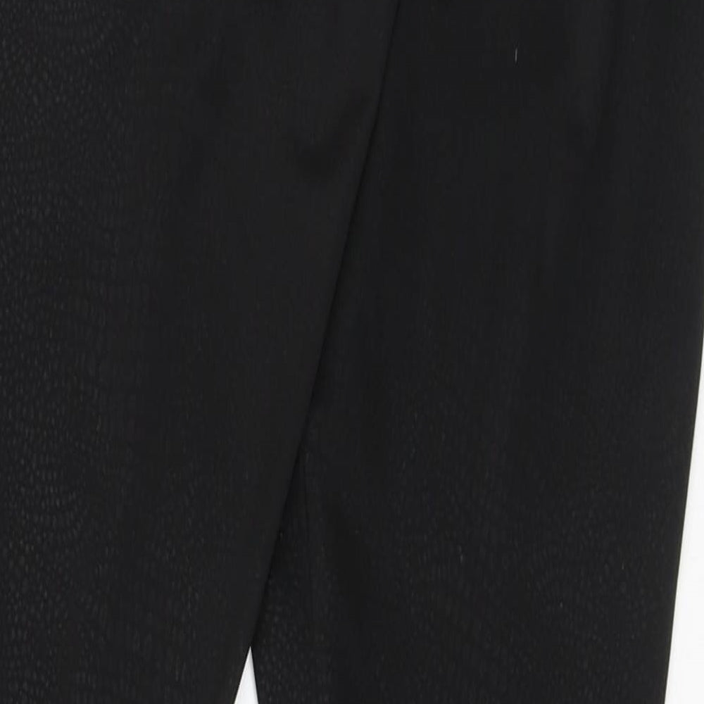 Preworn Womens Black Animal Print Polyester Cargo Leggings Size S L28 in - Lizard print