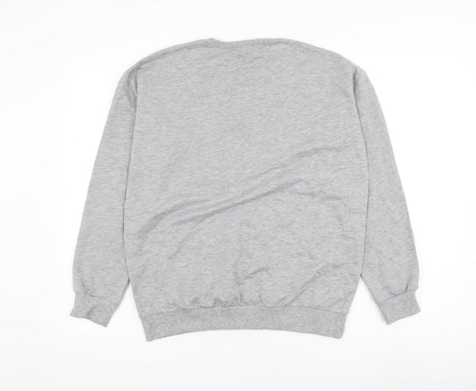Select Womens Grey Cotton Pullover Sweatshirt Size S Pullover