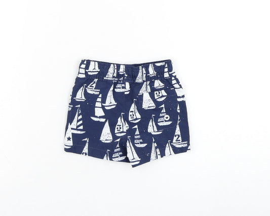 NEXT Boys Blue Polyester Cropped Trousers Size 3-6 Months Pullover - Swimwear