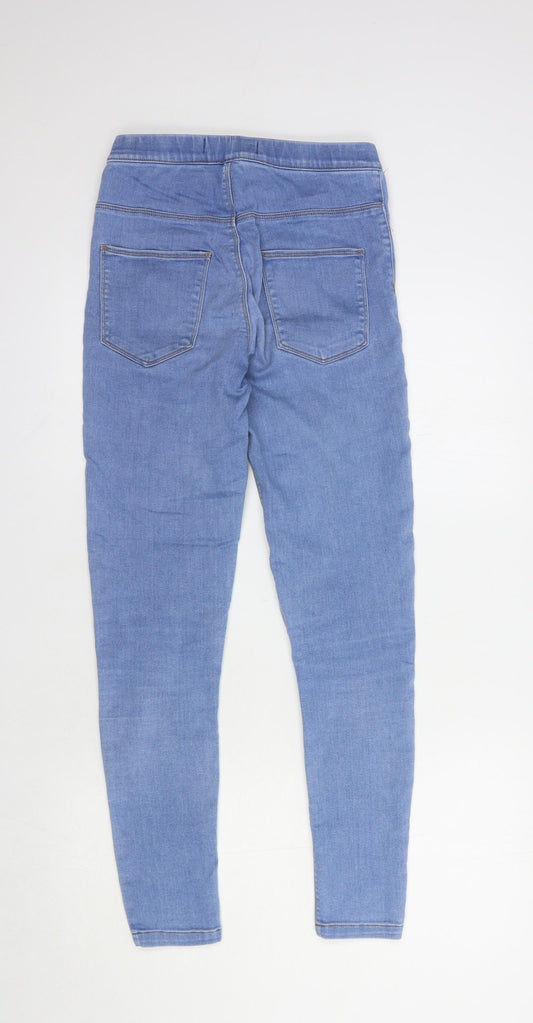 Dunnes Stores Womens Blue Cotton Jegging Jeans Size 8 L28 in Regular