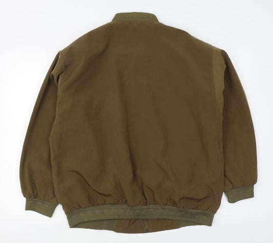 Lady Mei Mens Green Bomber Jacket Jacket Size S Zip