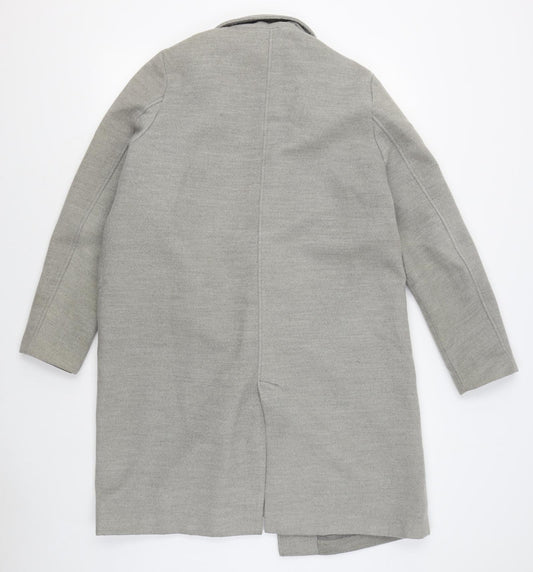 Miss Pap Womens Grey Overcoat Coat Size L