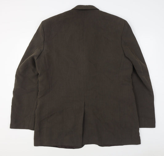 Jonathan Adams Mens Brown Polyester Jacket Suit Jacket Size 44
