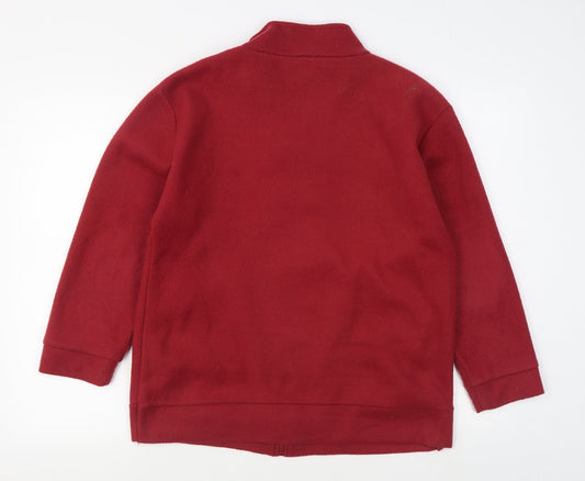 Anne De Lancay Womens Red Jacket Size M Zip