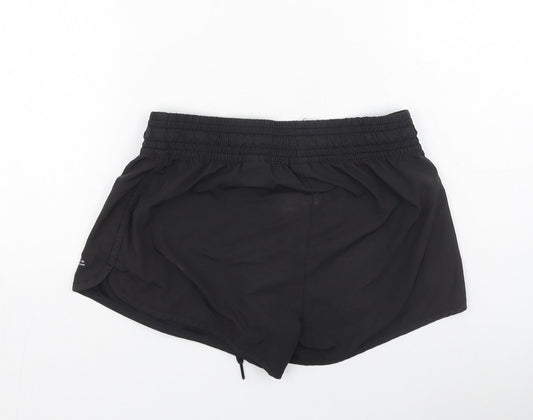 H&M Womens Black Polyester Sweat Shorts Size 6 L4 in Regular