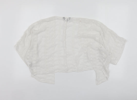 New Look Womens White Gilet Blazer Size S