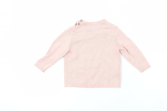 MNG Girls Orange Cork Cardigan Jumper Size 9-12 Months
