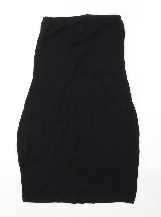 I SAW IT FIRST Womens Black Viscose Mini Size 8 Off the Shoulder Pullover