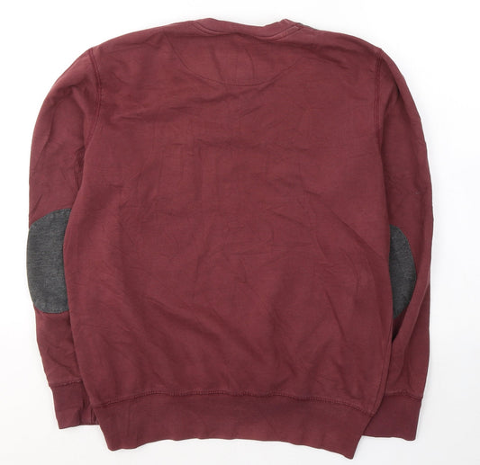 Twisted Soul Mens Red Cotton Pullover Sweatshirt Size M