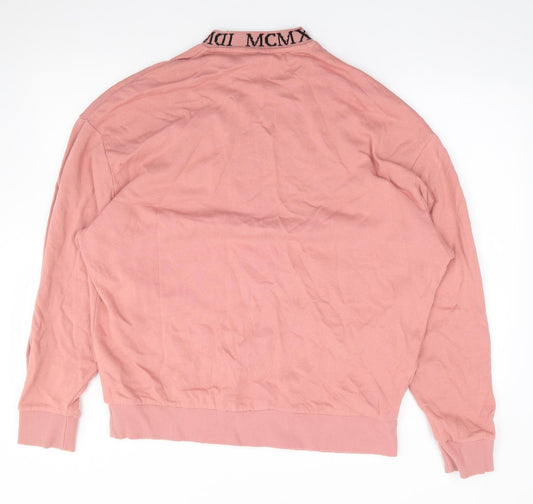 ASOS Womens Pink Cotton Pullover Sweatshirt Size L Pullover
