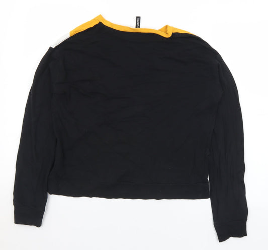 H&M Womens Multicoloured Cotton Pullover Sweatshirt Size S